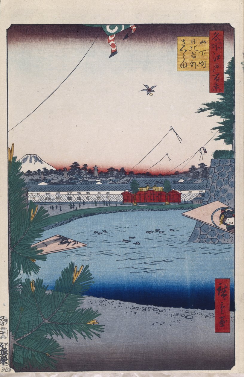 山下町の日比谷と外桜田江戸百景1856-1858 作： 歌川広重