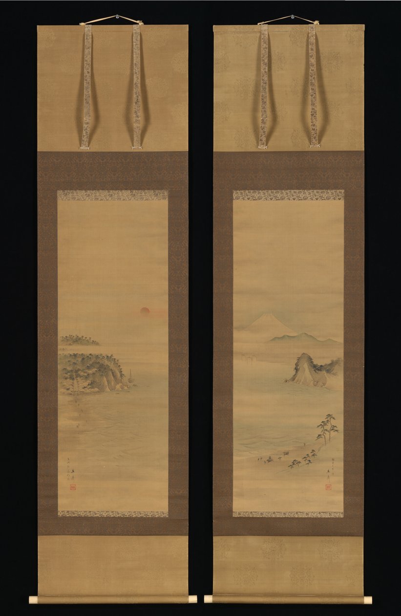 Shichirigahama und Enoshima 作： 歌川広重