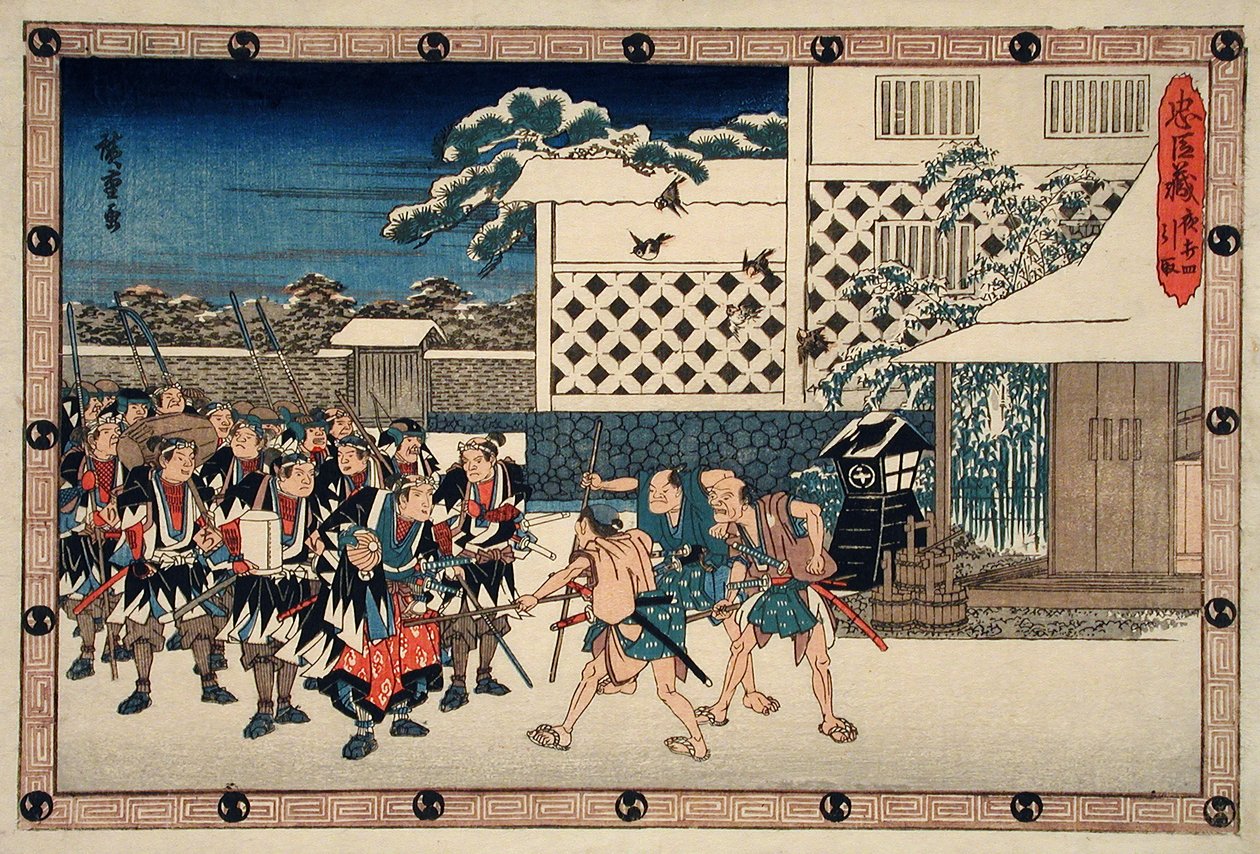 『夜襲』第4部：撤退 作： 歌川広重