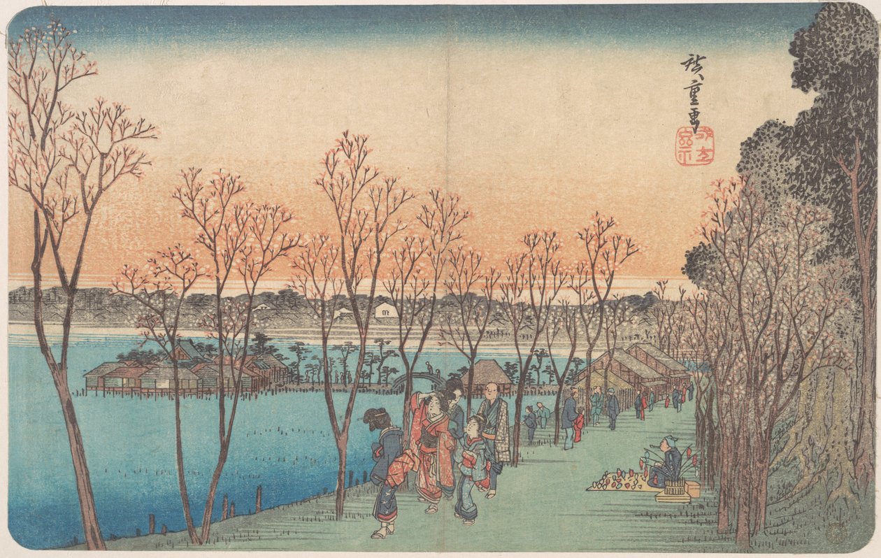 上野、不忍池 作： 歌川広重