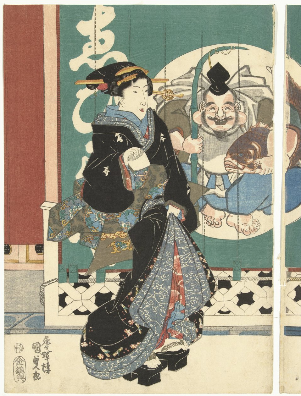 えびす屋の女性たち 作： 歌川国貞（初代）