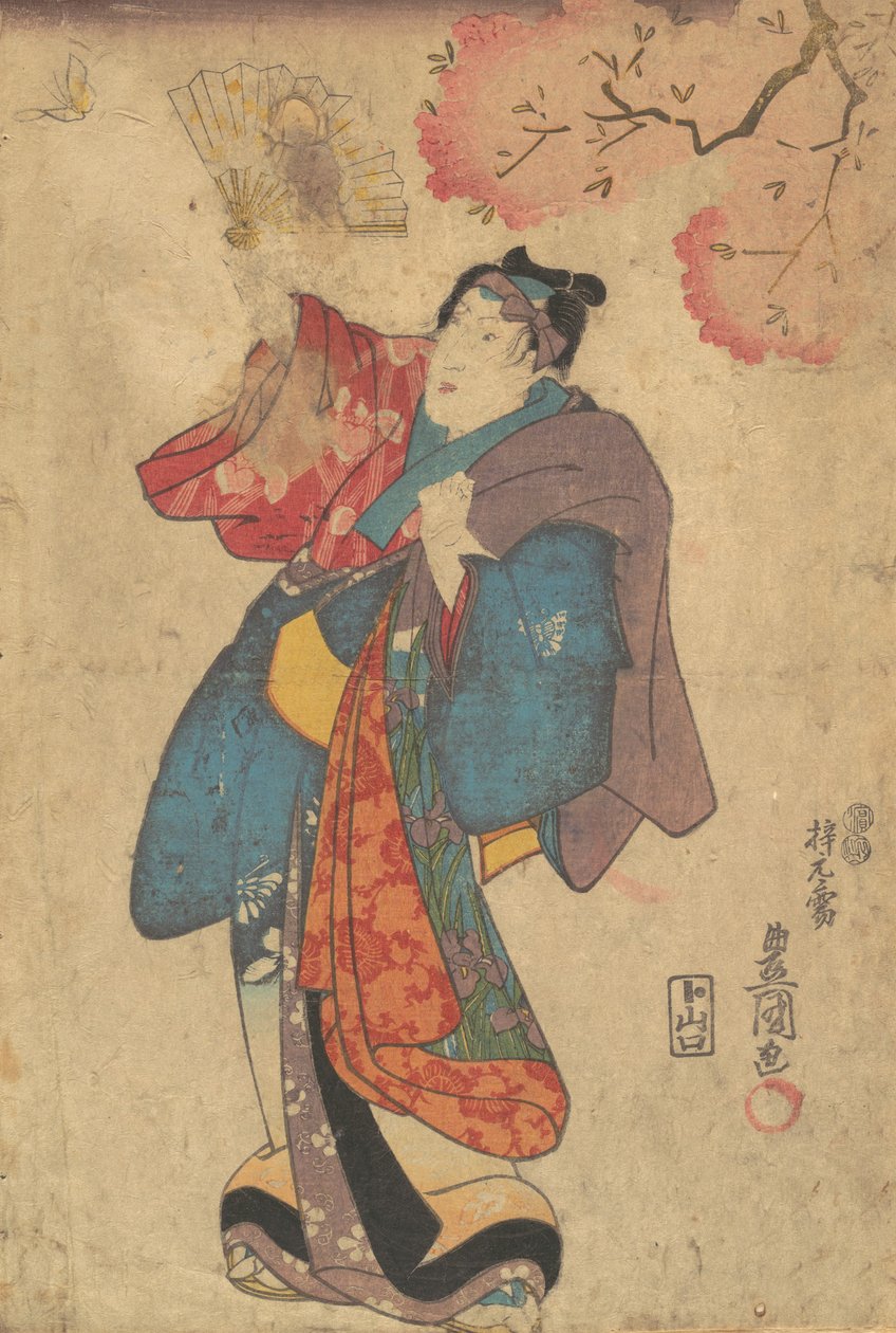 版画、19世紀、19世紀。 作： 歌川国貞