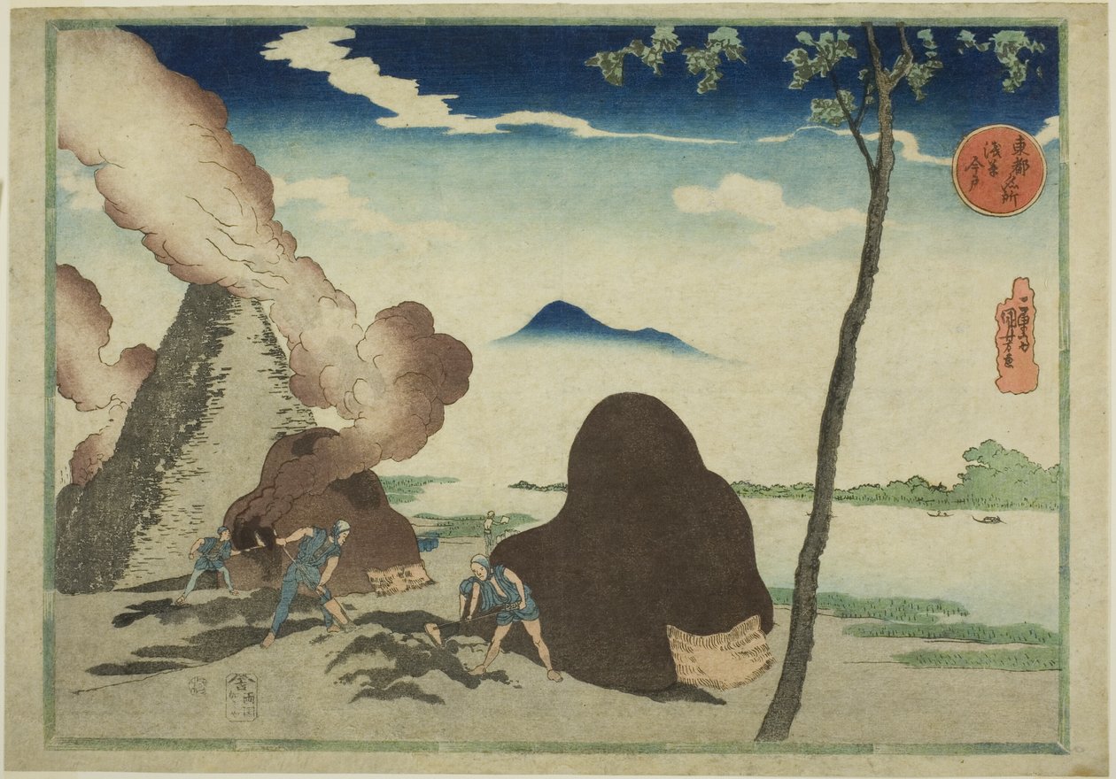 「東都名所」より 浅草今戸 作： 歌川国芳