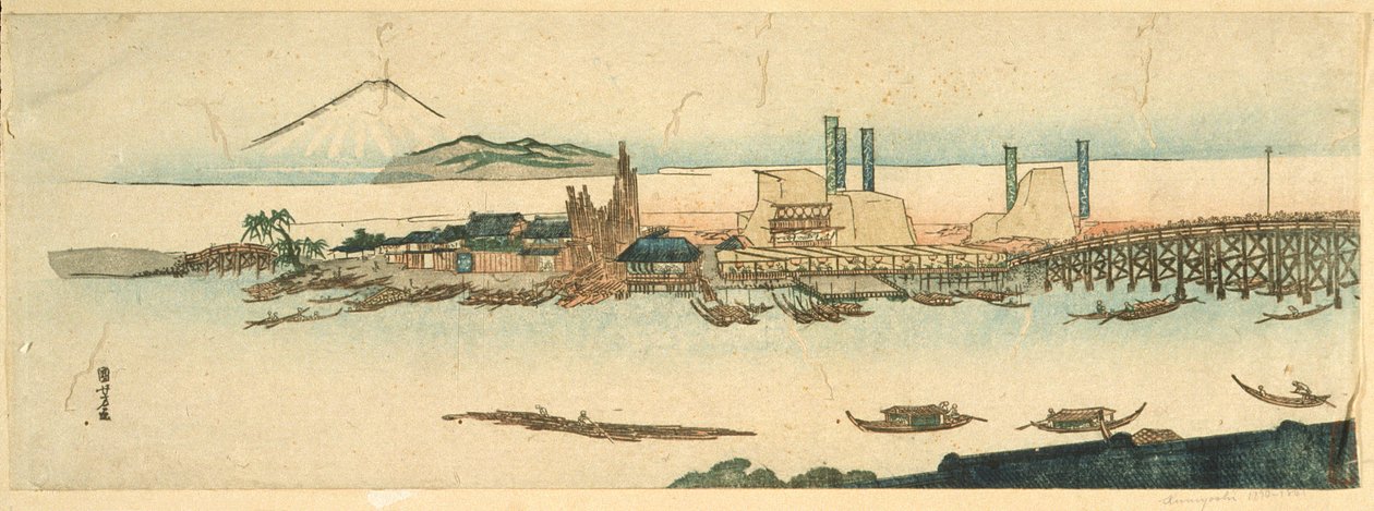隅田川の情景 作： 歌川国芳