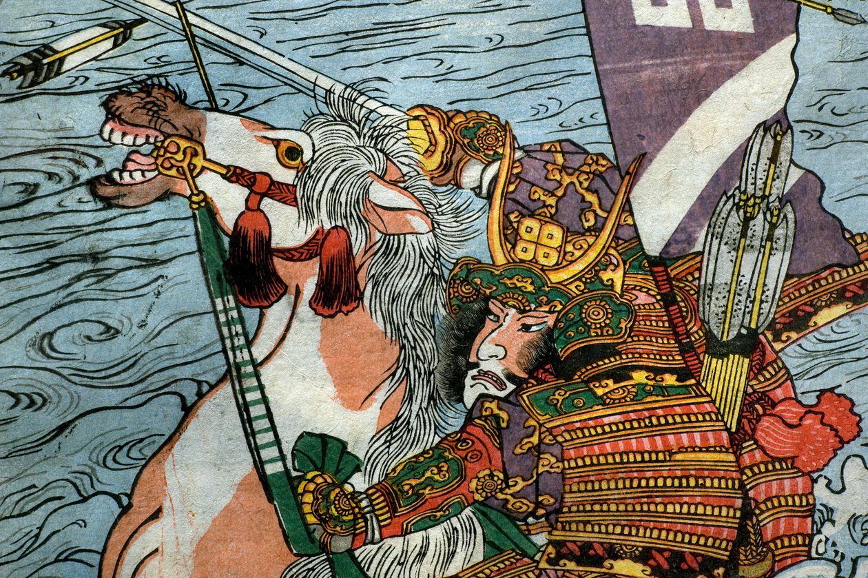 宇治川合戦の図（1831-32年頃 作： 歌川国芳