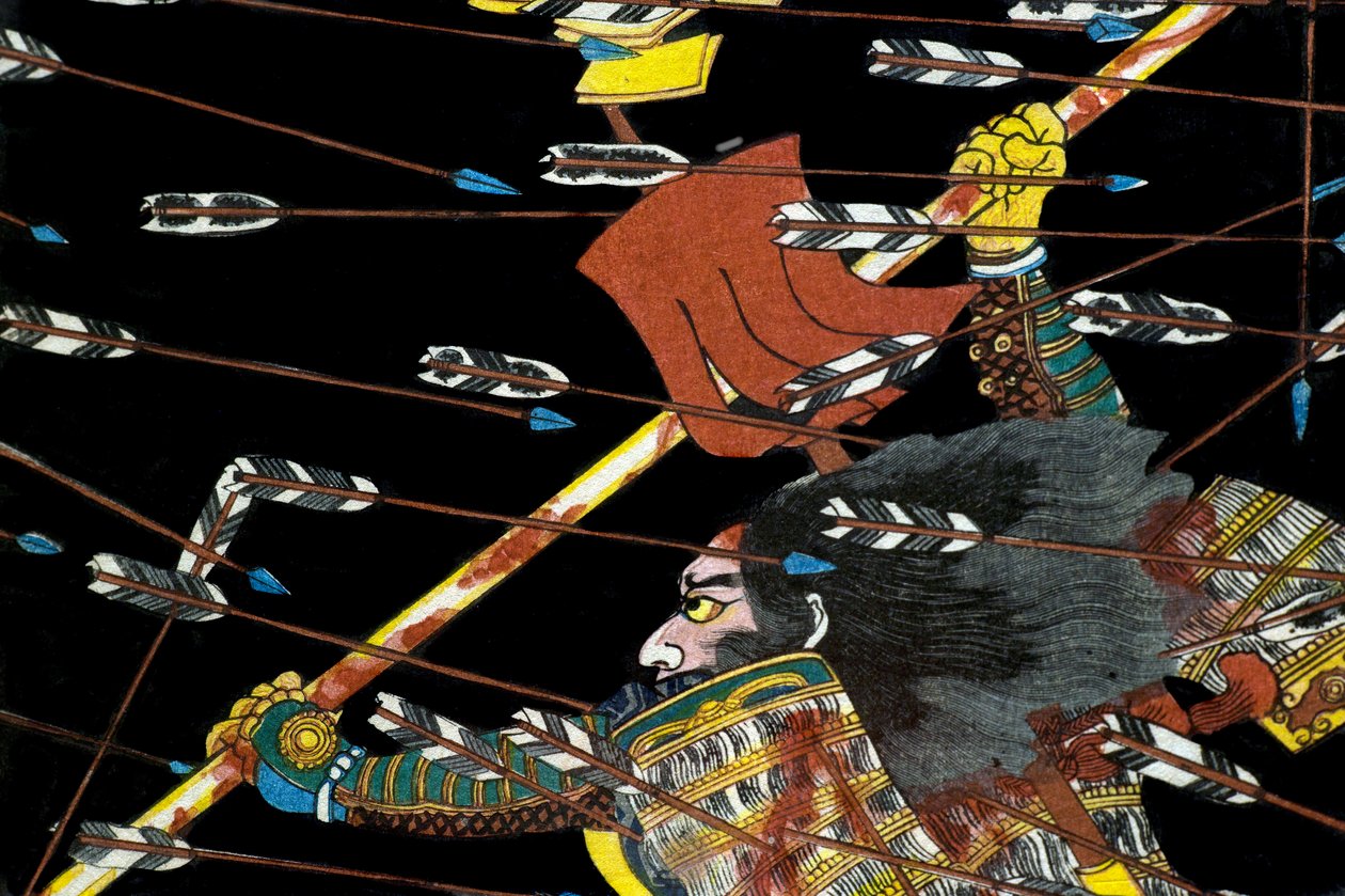 四条畷の戦い（1857年頃 作： 歌川国芳