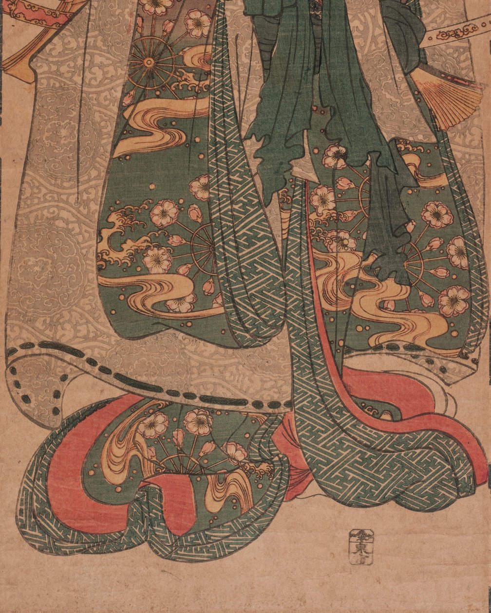 無題；付された題名：簾の下の白拍子（簾下の白拍子） 作： 歌川国芳