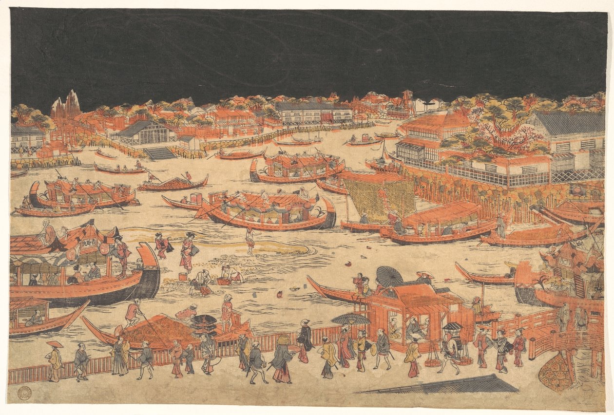 川開き 作： 歌川豊春