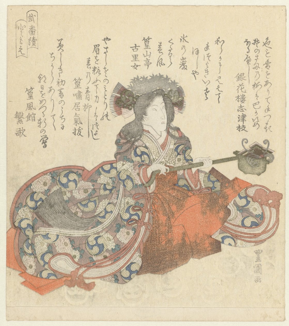 巴御前 巴 (オブジェクトのタイトル) Een diptiek (シリーズタイトル) 二番つづき 作： 歌川豊国（I）
