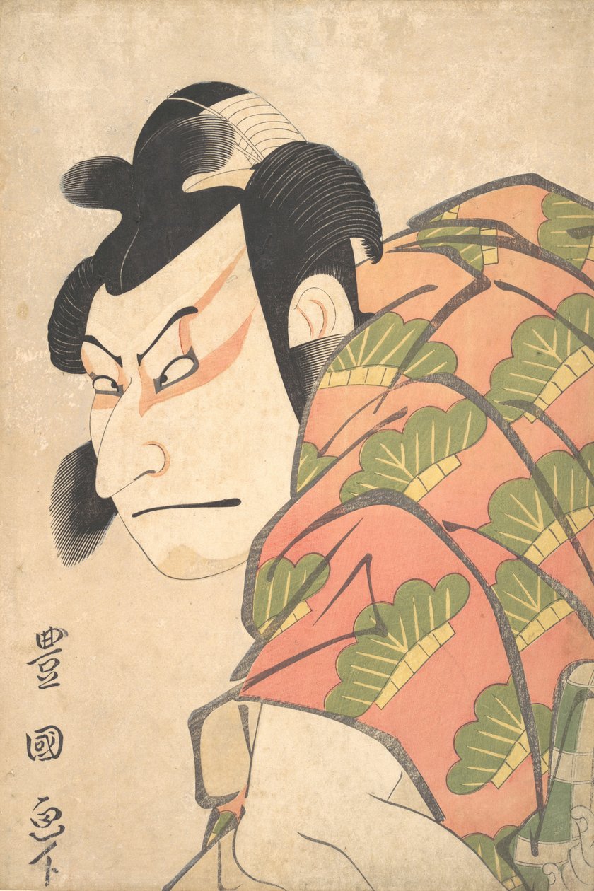 二代目中村仲蔵が松尾丸として、1796年。 作： 歌川豊国I