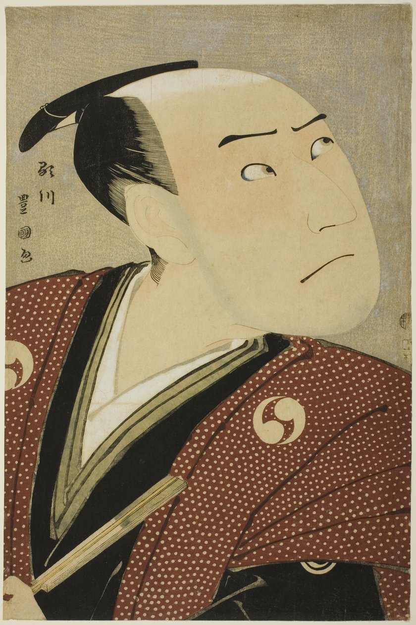 三代目沢村宗十郎は、1796年4月に桐座で上演された芝居『江戸の花赤子の塩竈』で大星由良之助を演じた。 作： 歌川豊国I