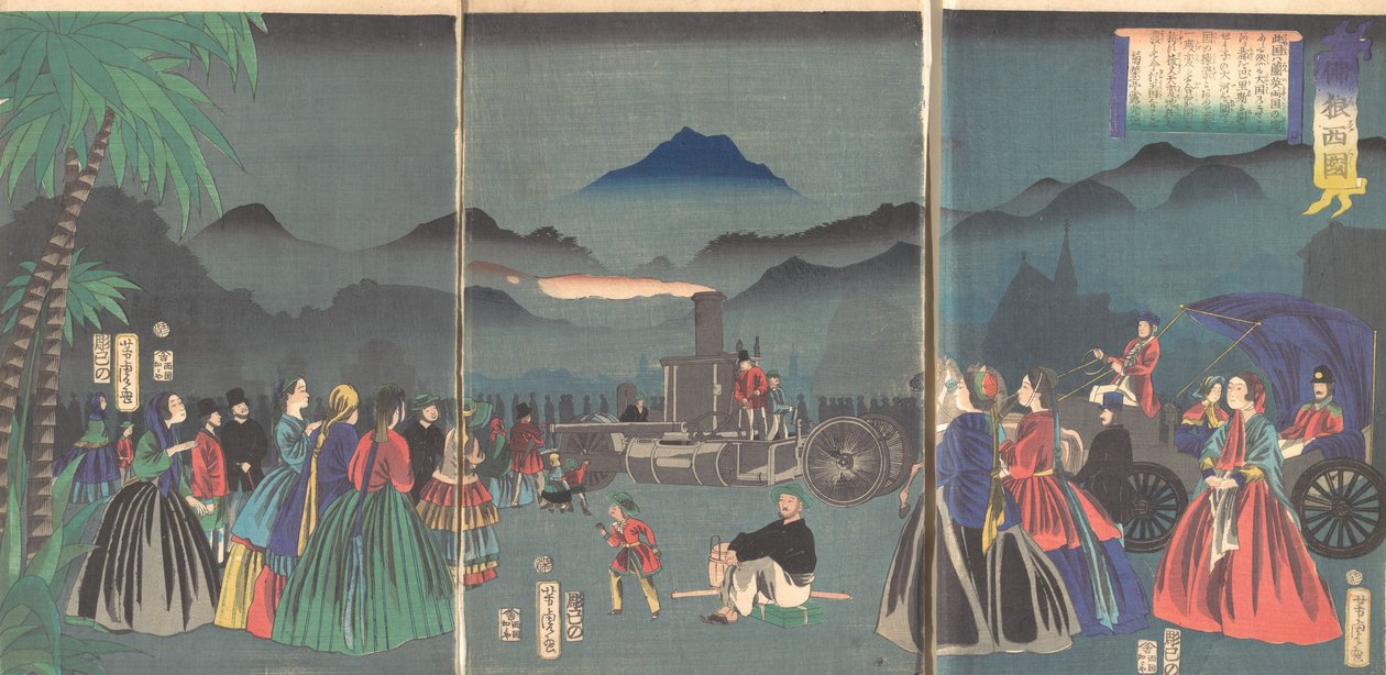 フランス フランスコク 2月 1865年 作： 歌川吉虎