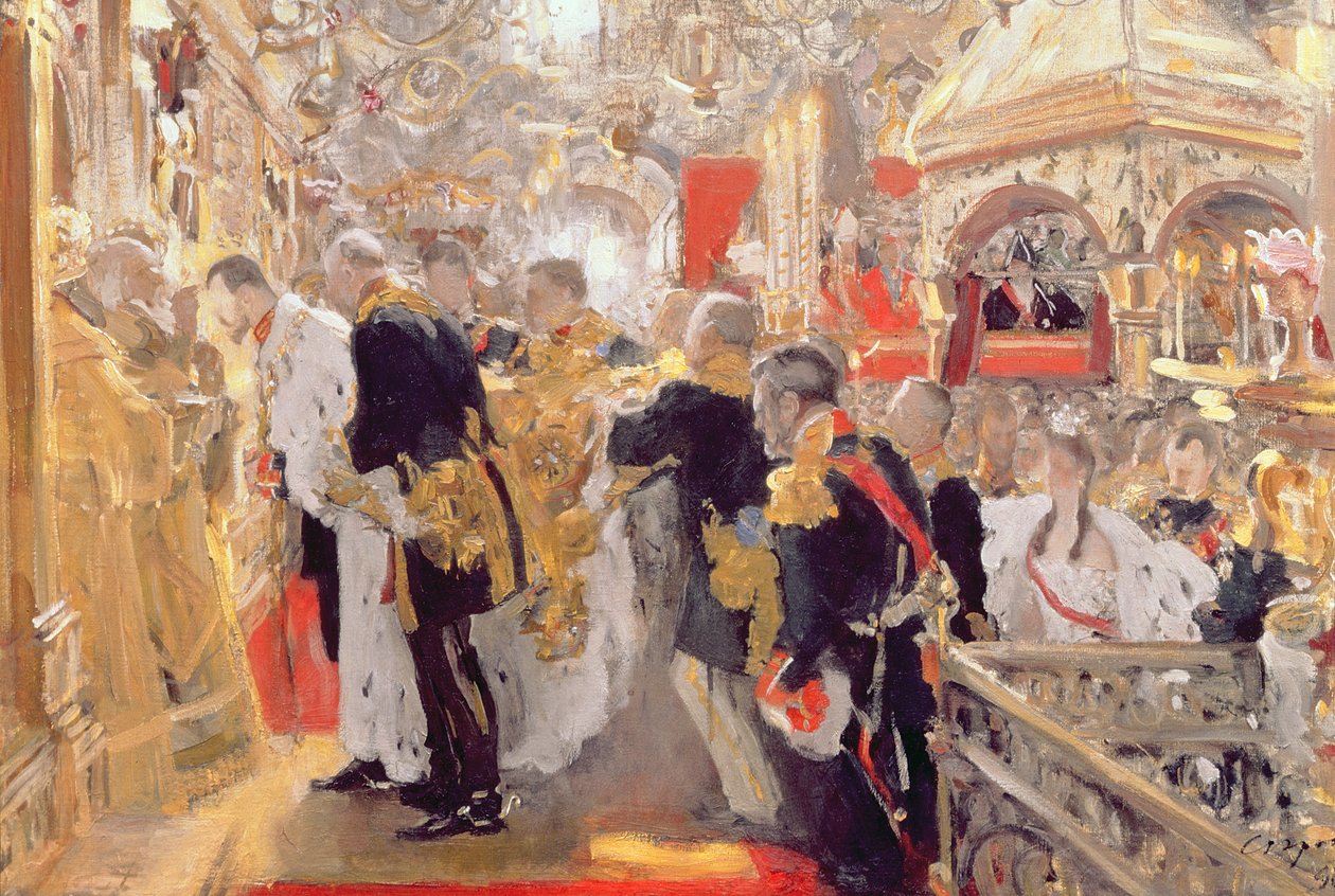 ニコラス2世（1868〜1918年）の昇天大聖堂、1896年 作： バレンティン・アレクサンドロビッチ・セロフ