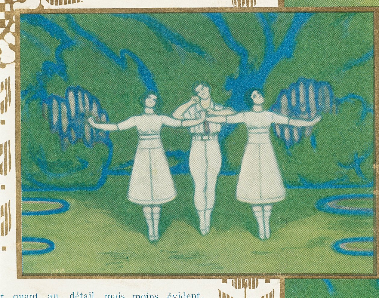 フランス、モンフォール＝ラモーリー、ドビュッシーのバレエのためのスケッチ。 作： バレンタイン (1890-1968) ヒューゴ