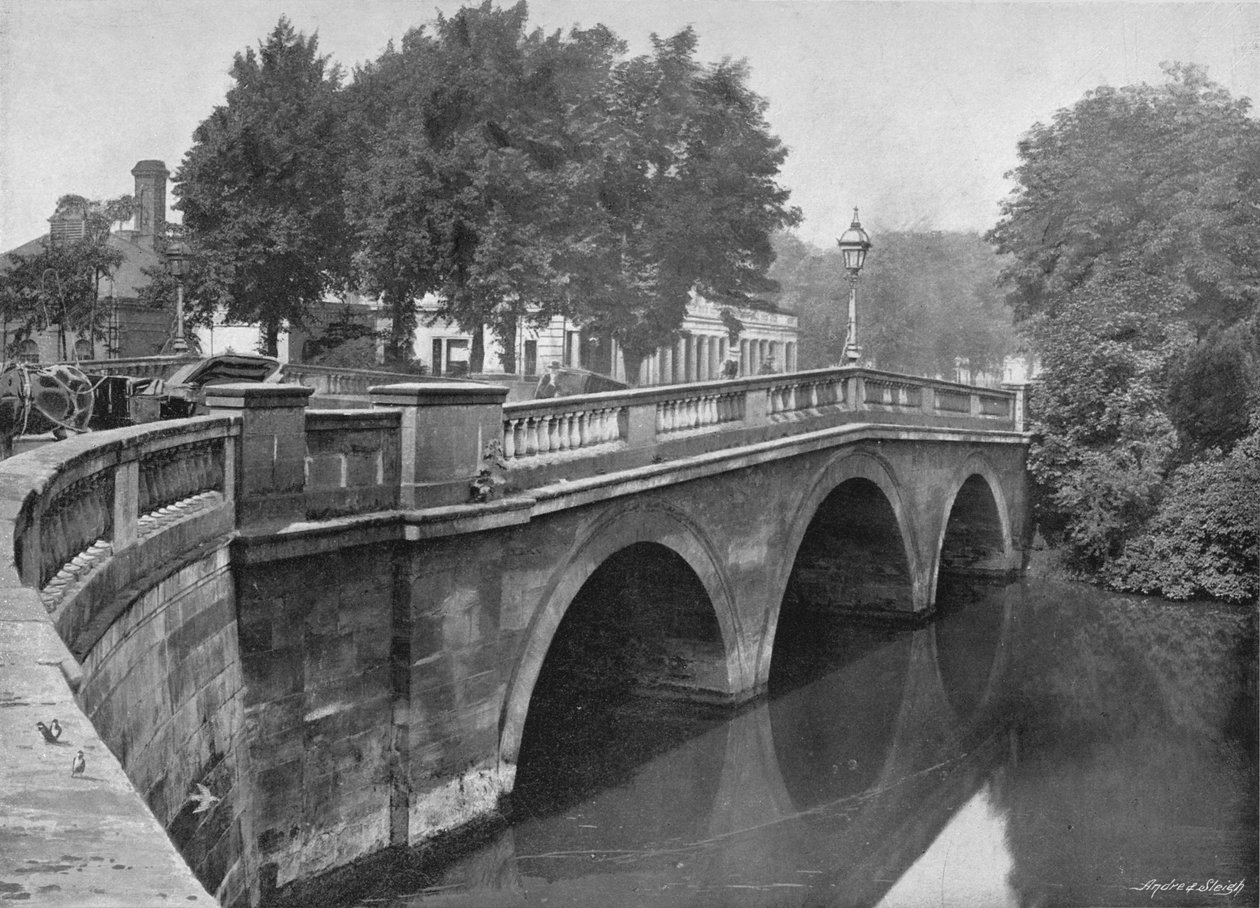 リーミントン橋、c1896 作： バレンタインアンドサンズ