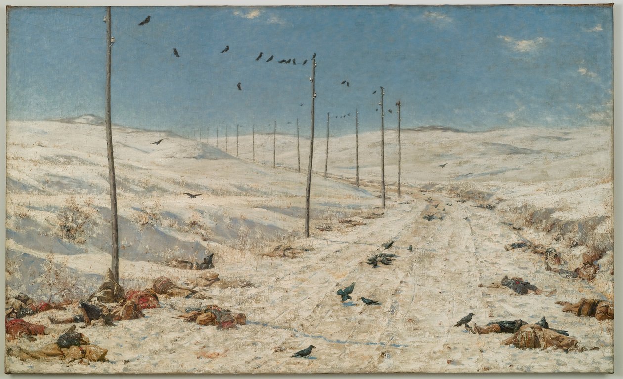 戦争捕虜の道、1878-79年頃 作： ヴァシリ・ヴァシリエヴィチ・ベレシチャギン