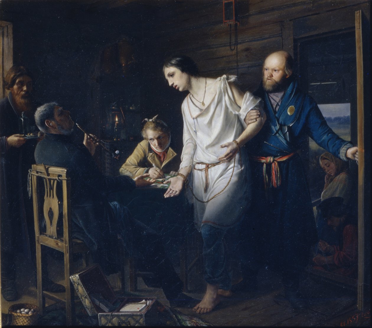 地方警察捜査官、1857年 作： Vasili Grigorevich Perov