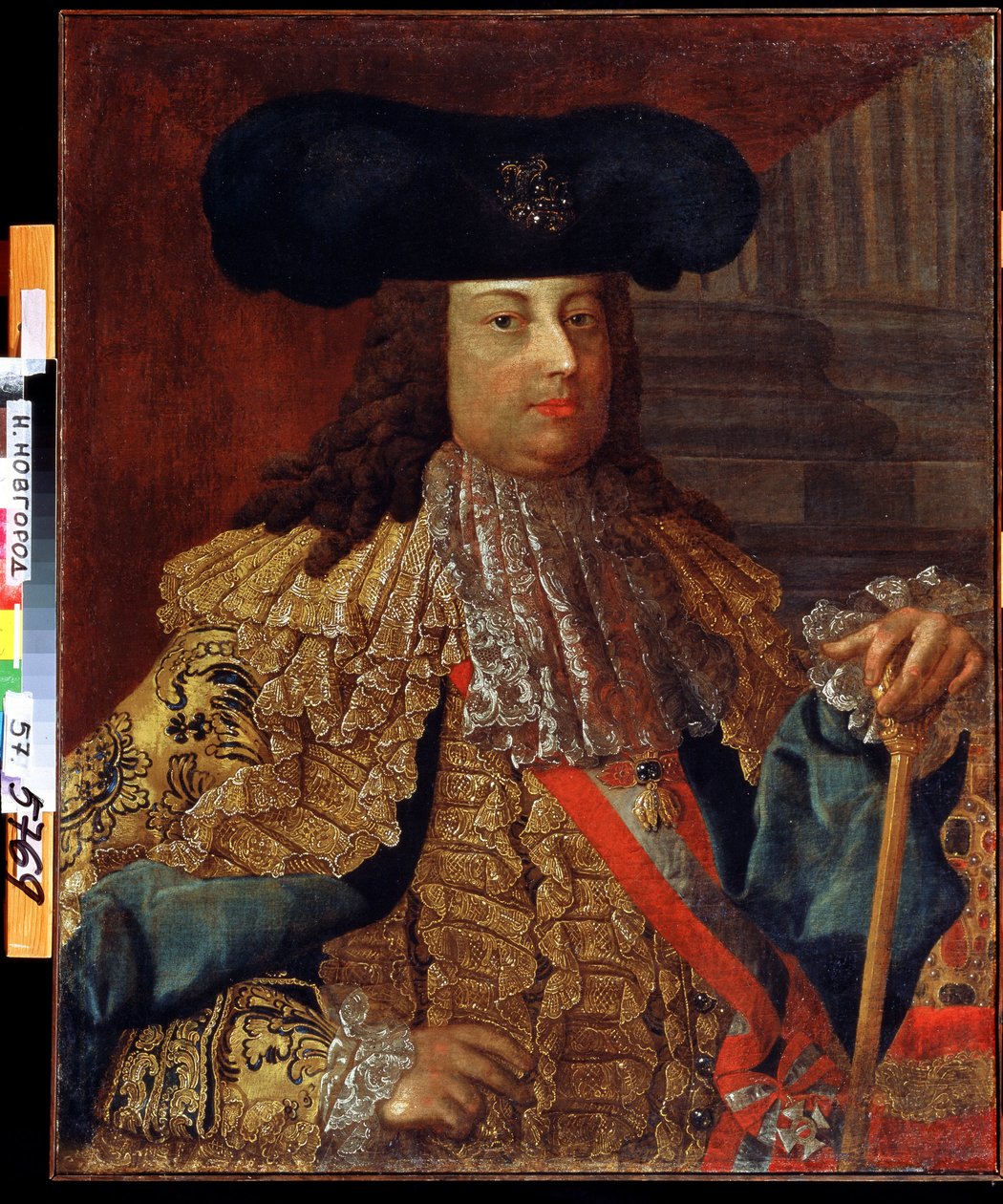 オーストリア皇帝フランツ1世の肖像 (1708-1765) (オーストリア皇帝フランツ1世の肖像)。 Vasili Kozmich Berezin (1743-after 1795) による絵画。 キャンバスに油彩、88 x 69 cm、18 世紀のロシア美術。 国立美術館、ニジニ ノヴゴロド (ロシア)。 作： Vasili Kozmich Berezin