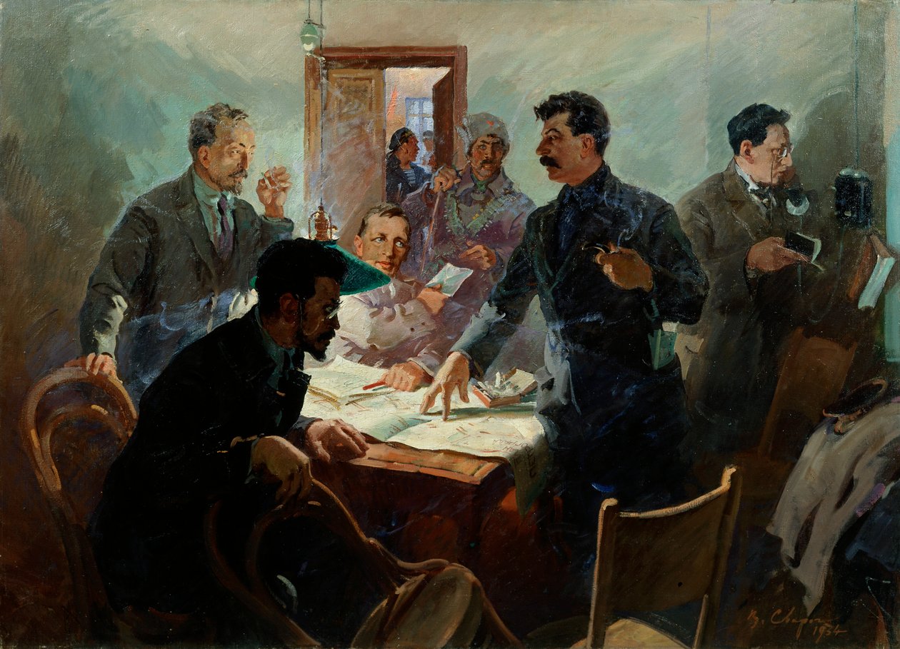 「10 月革命の杖」、1934 年。 作： Vasili Svarog