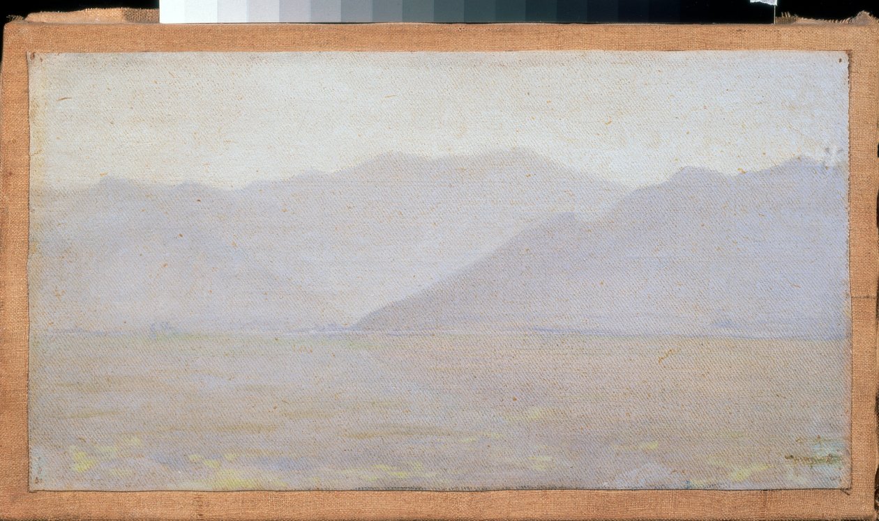 カシミールの朝 (インド) - Vasili Vasilyevich Vereshchagin (Vassili Vereshchagin) (1842-1904) による絵画、キャンバスに油彩 作： ヴァシリ・ヴァシリエヴィチ・ベレシチャギン
