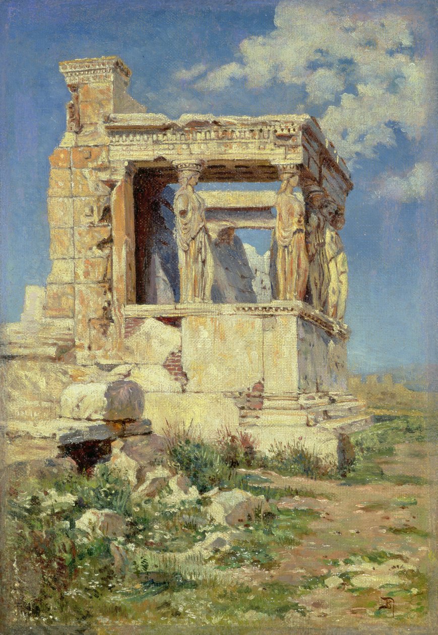 Caryatidsとのポルティコ、1882年 作： ヴァシーリー・ドミトリエヴィチ・ポレノフ