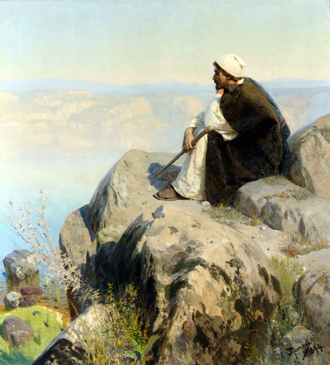 夢 par Polenov, Vasili Dmitrievich (1844-1927).油彩・キャンバス 作： ヴァシーリー・ドミトリエヴィチ・ポレノフ
