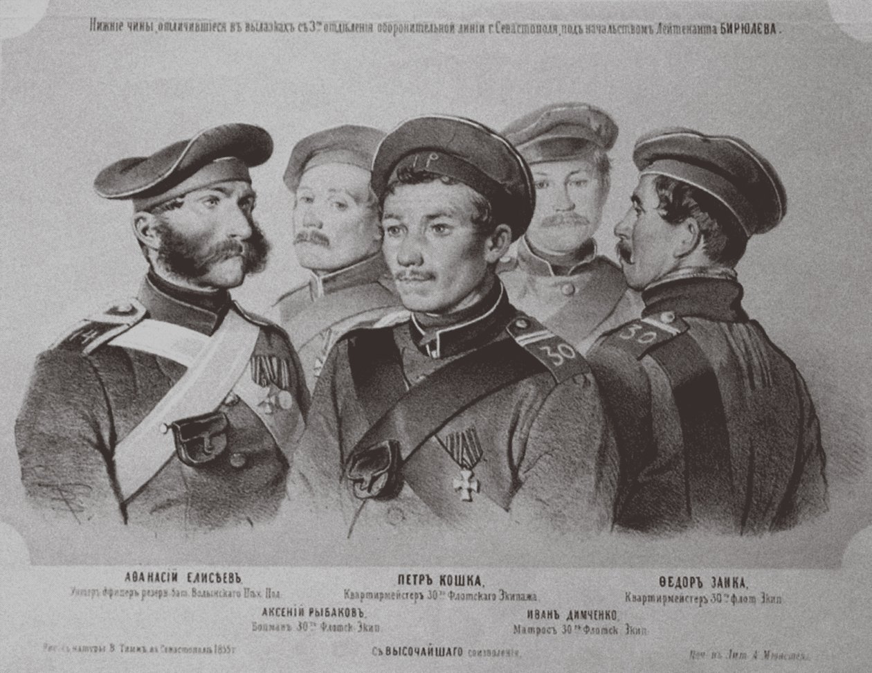 1855年にセヴァストポリの防衛で名声を博した兵士 作： ゲオルク・ヴィルヘルム・ティム