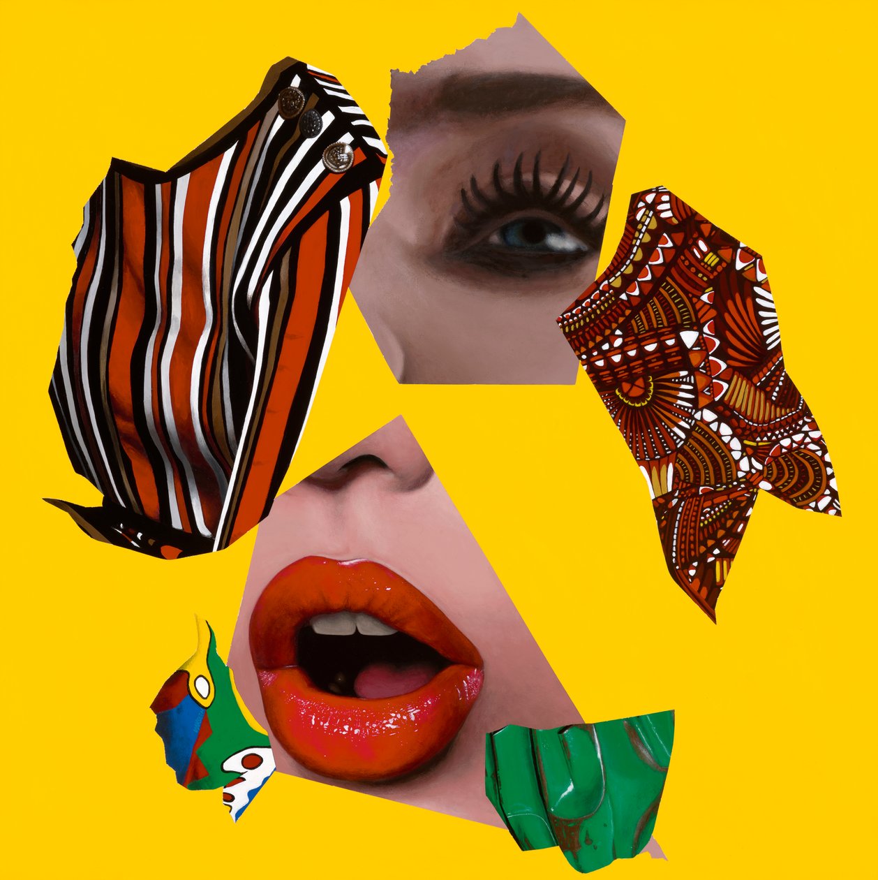 Losing Myself, 2019 (木にアクリル) 作： バスキン バスキン