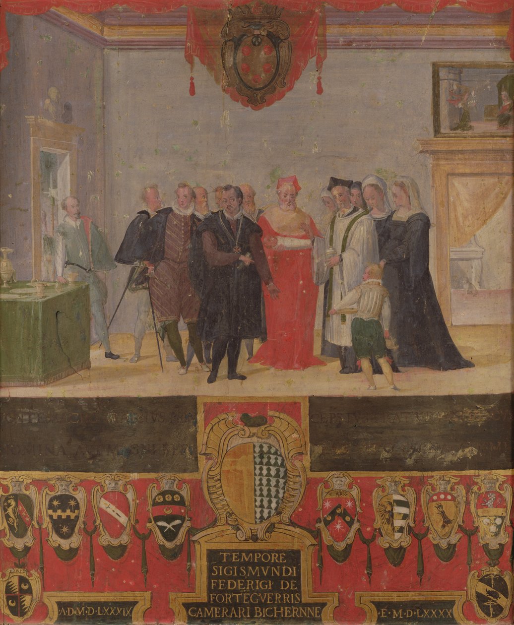 Cosimo II de Medici 1589の洗礼 作： ベンチュラディアルカンジェロサリンベニ