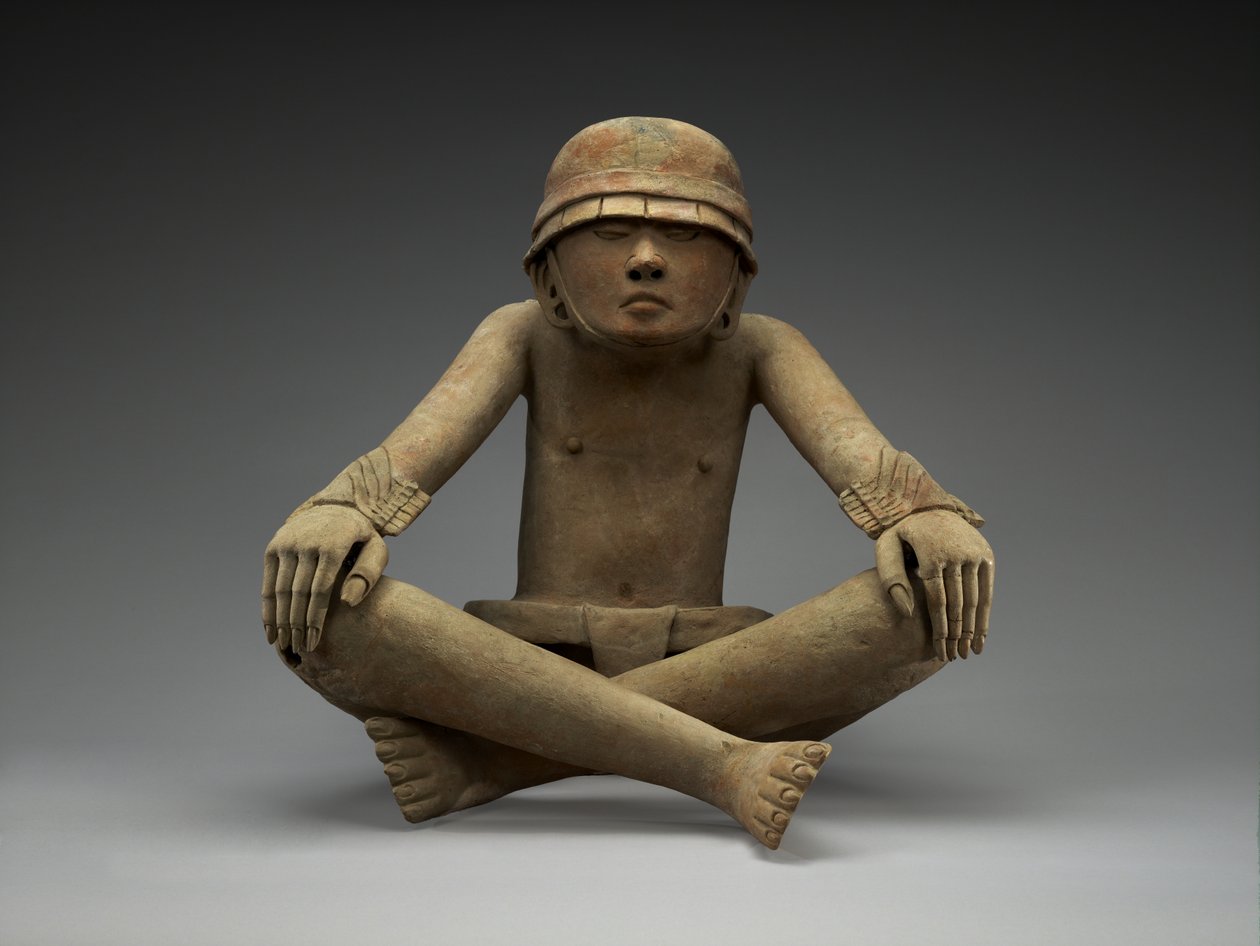 Ballplayer、600-900 AD（セラミック） 作： ベラクルスベラクルス
