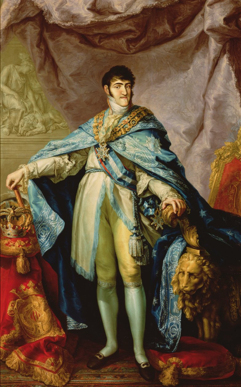 バーボンのフェルディナンド7世（1784-1833）、1808-11 作： ビセンテ・ロペス・イ・ポルタナ