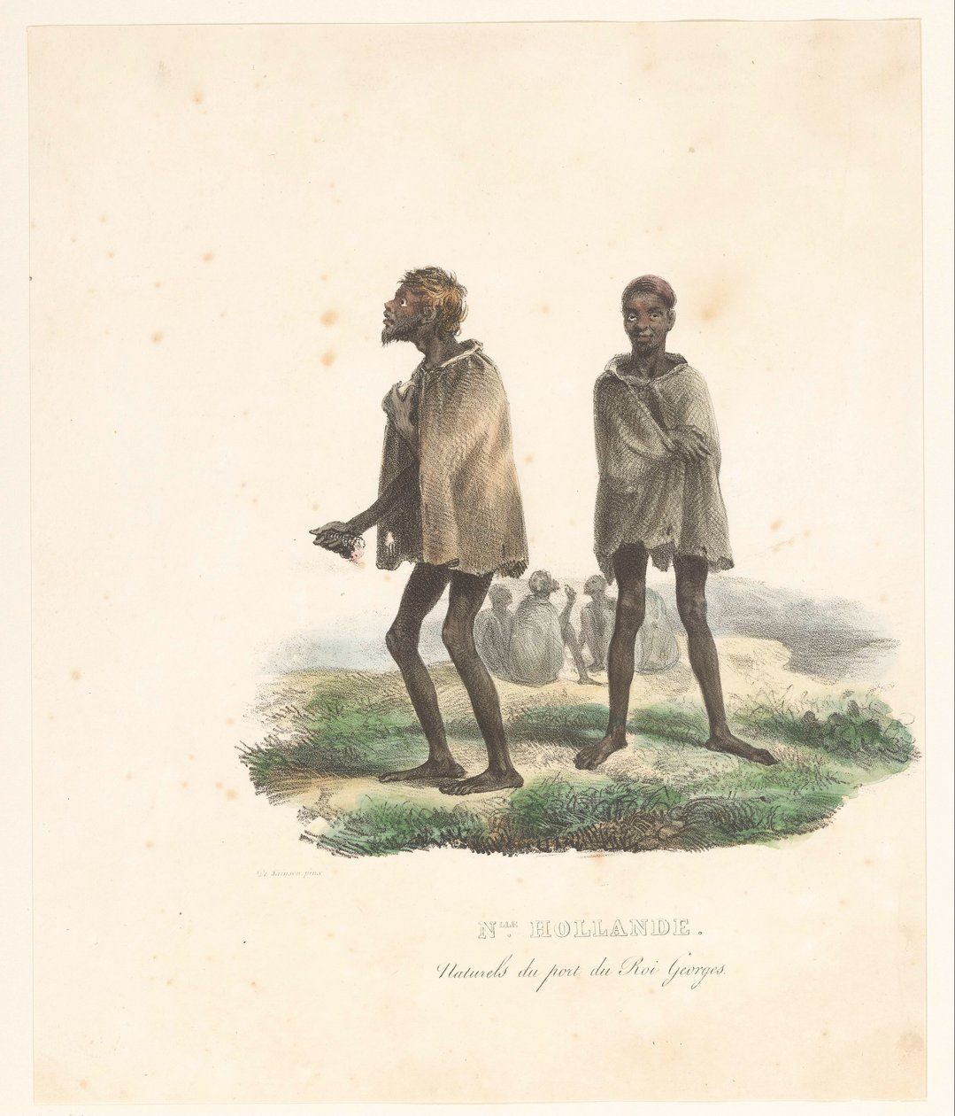 キング ジョージ サウンド (西オーストラリア) の人々の服装 ね。 オランド。 Naturals du port du Roi Georges (オブジェクトのタイトル) アストロラーベの探査（シリーズタイトル） Voyage de découvertes de l
