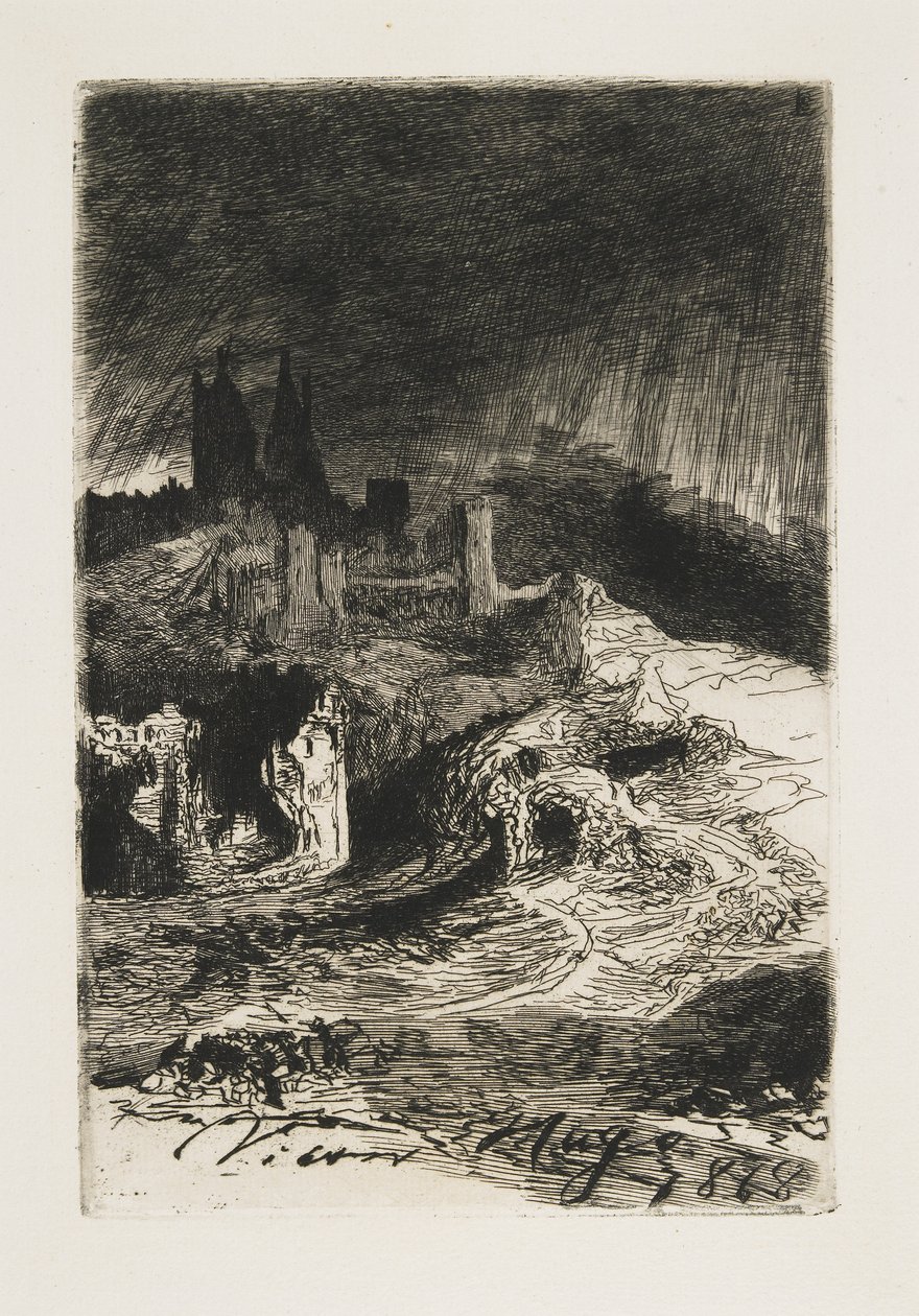 風景、1868 作： ビクター・ユーゴー