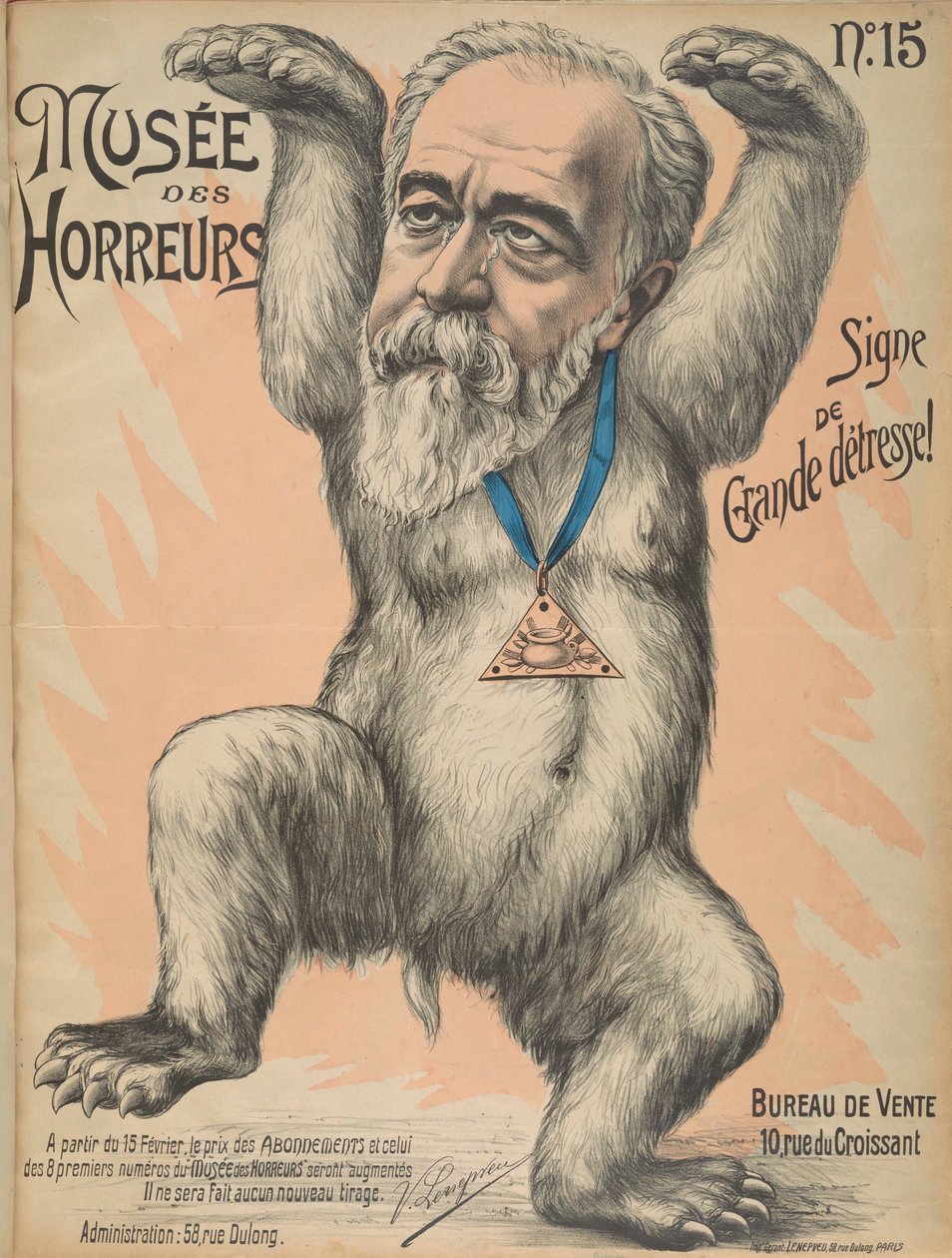 恐怖の博物館 恐怖のギャラリー: Henri Brisson, 1899. 作： ビクター・ルヌヴヴェウ