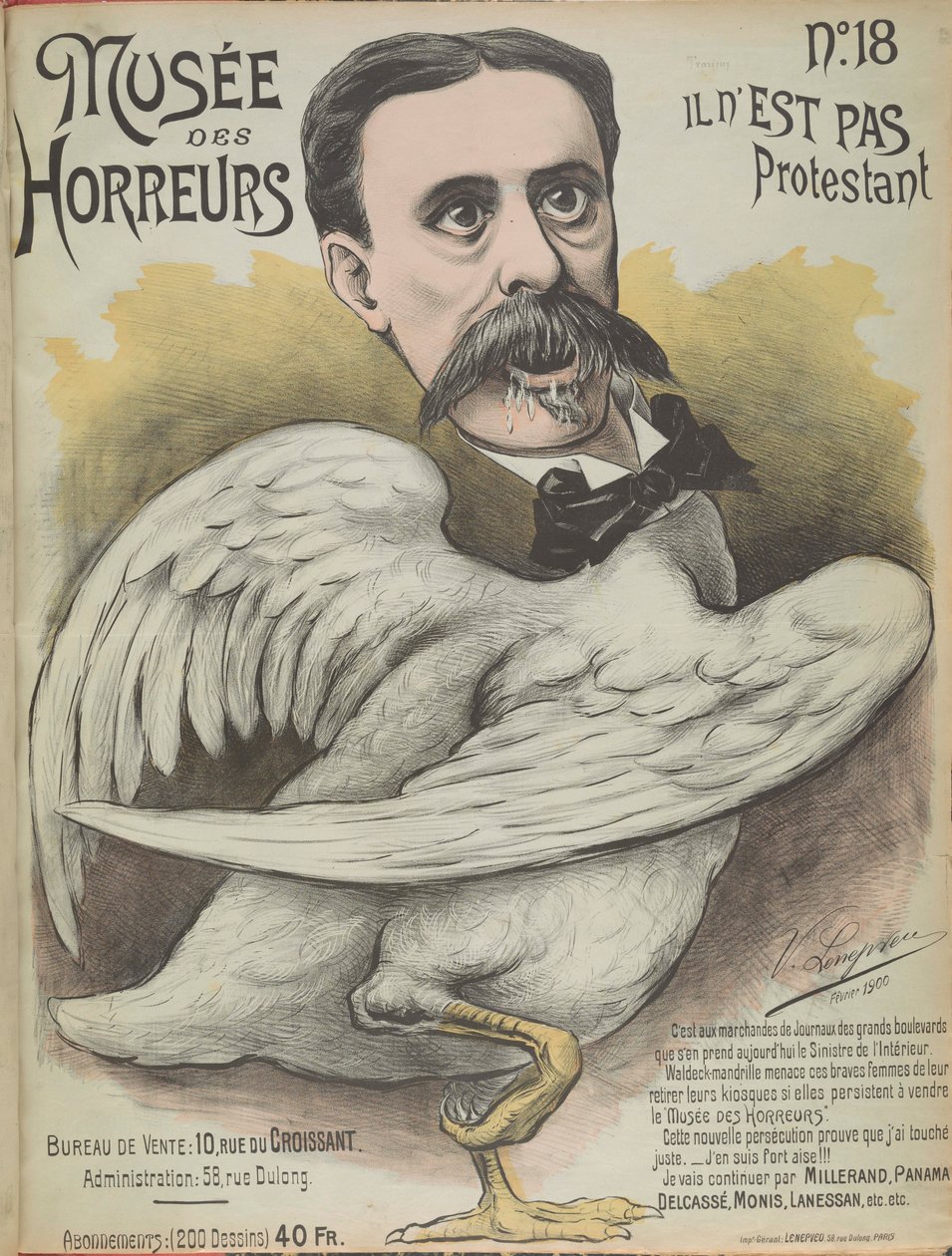 恐怖の博物館 恐怖のギャラリー: Ludovic Trarieux、1899 年。 作： ビクター・ルヌヴヴェウ