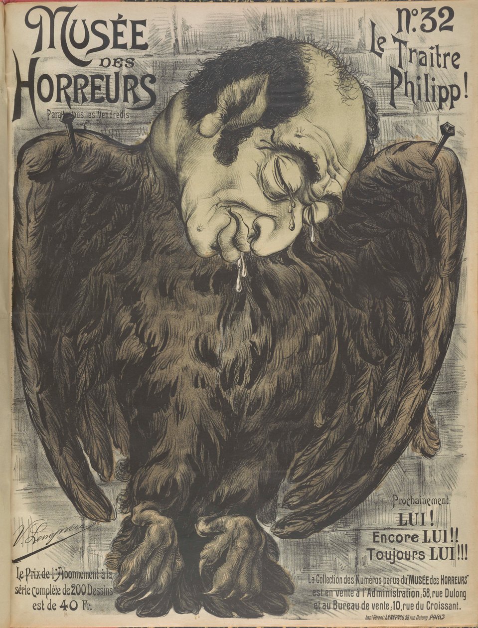 恐怖の博物館 恐怖のギャラリー: Philippe de Rothschild, 1899. 作： ビクター・ルヌヴヴェウ