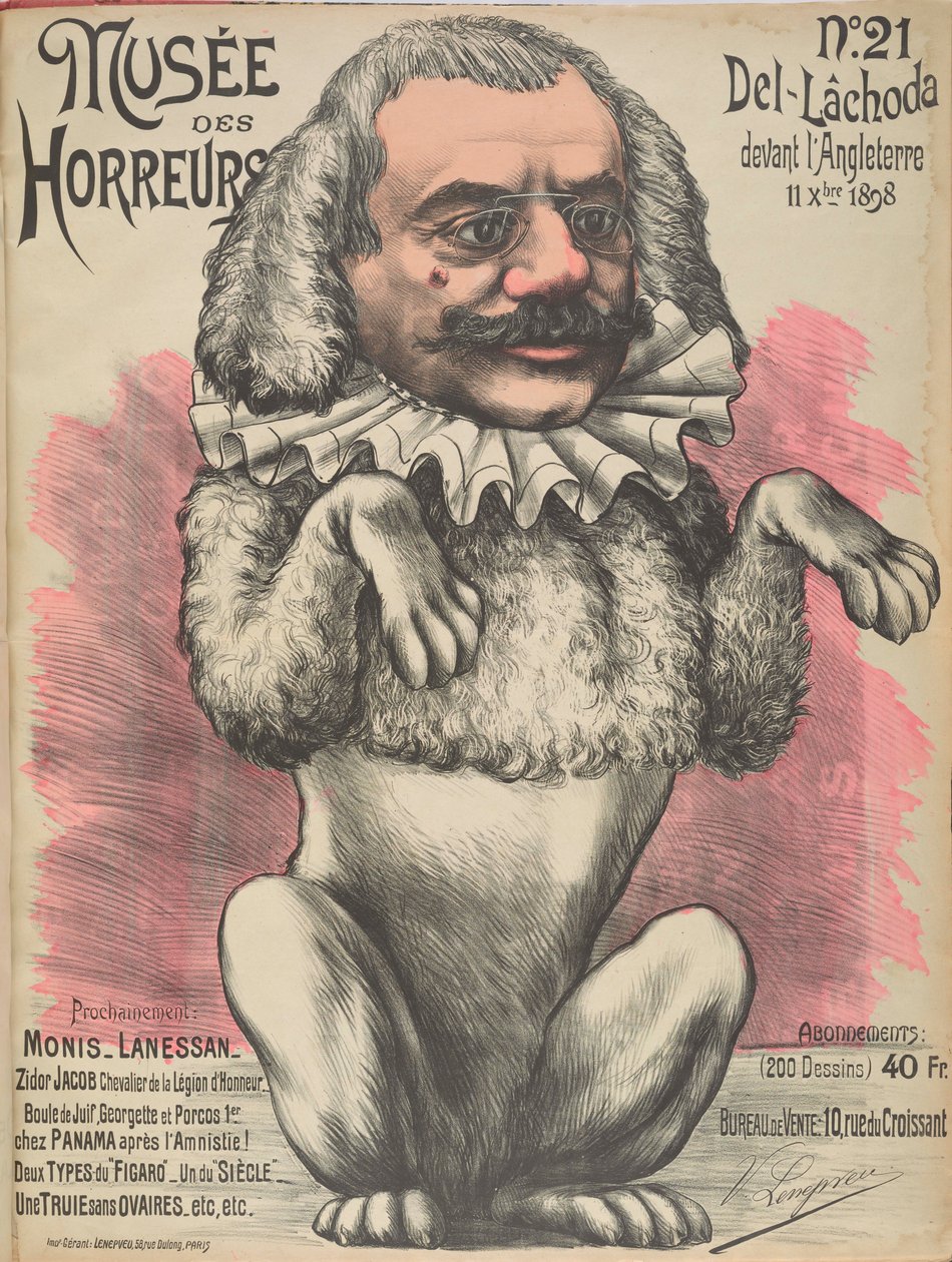 恐怖の博物館 恐怖のギャラリー: テオフィル・デルカス、1899年。 作： ビクター・ルヌヴヴェウ