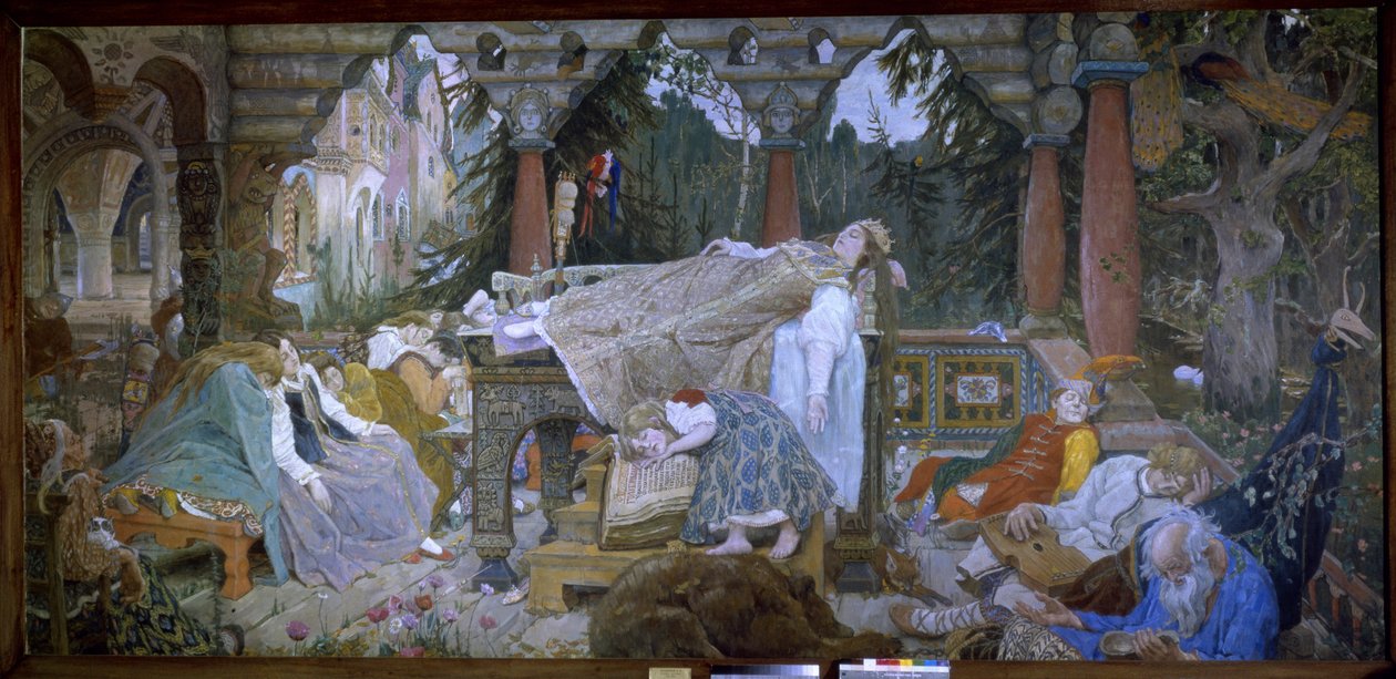 眠れる森の美女 (伝統物語) - 眠れる森の美女 - ヴィクトル・ミハイロヴィッチ・ヴァスネツォフ (1848-1926) 作、キャンバスに油彩 作： ビクター・ミハイロヴィチ・ヴァスネツォフ