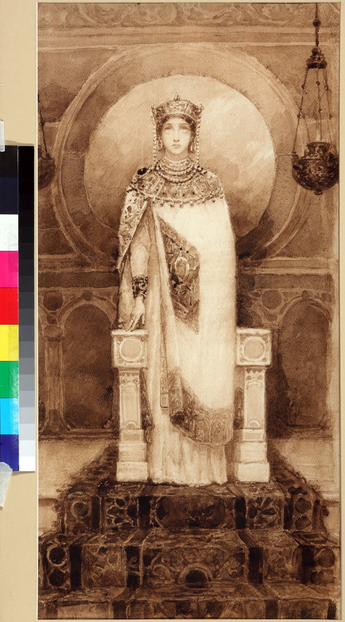 Sainte Helene (Imperialice Romanine, Mere de Constantin I) (verse 247/250 - verse 329/330) - Saint Helena par Viktor Mikhaylovich Vasnetsov (1848-1926) 作： ビクター・ミハイロヴィチ・ヴァスネツォフ