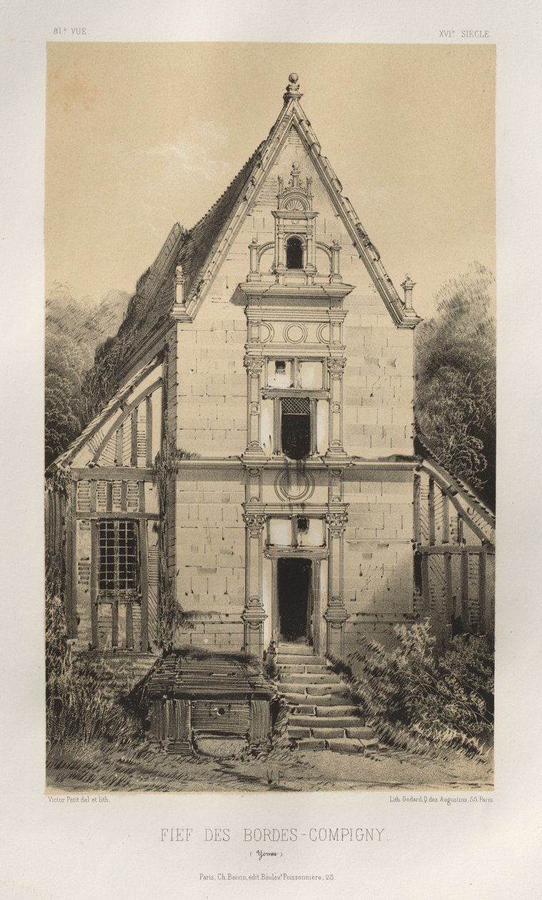 ... Pl 81、FIEf Des Bordes-Compigny Yonne、1860年。 作： ビクタープチ