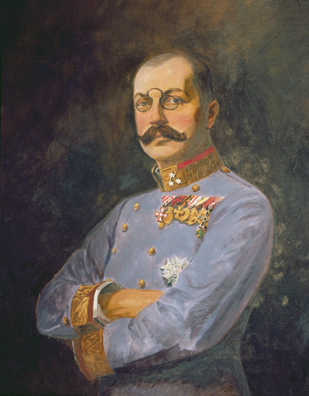 オーストリア大公フランツ・サルヴァトール将軍、1916年頃（キャンバスに油彩） 作： ウィーン ネドマンスキー スタジオ