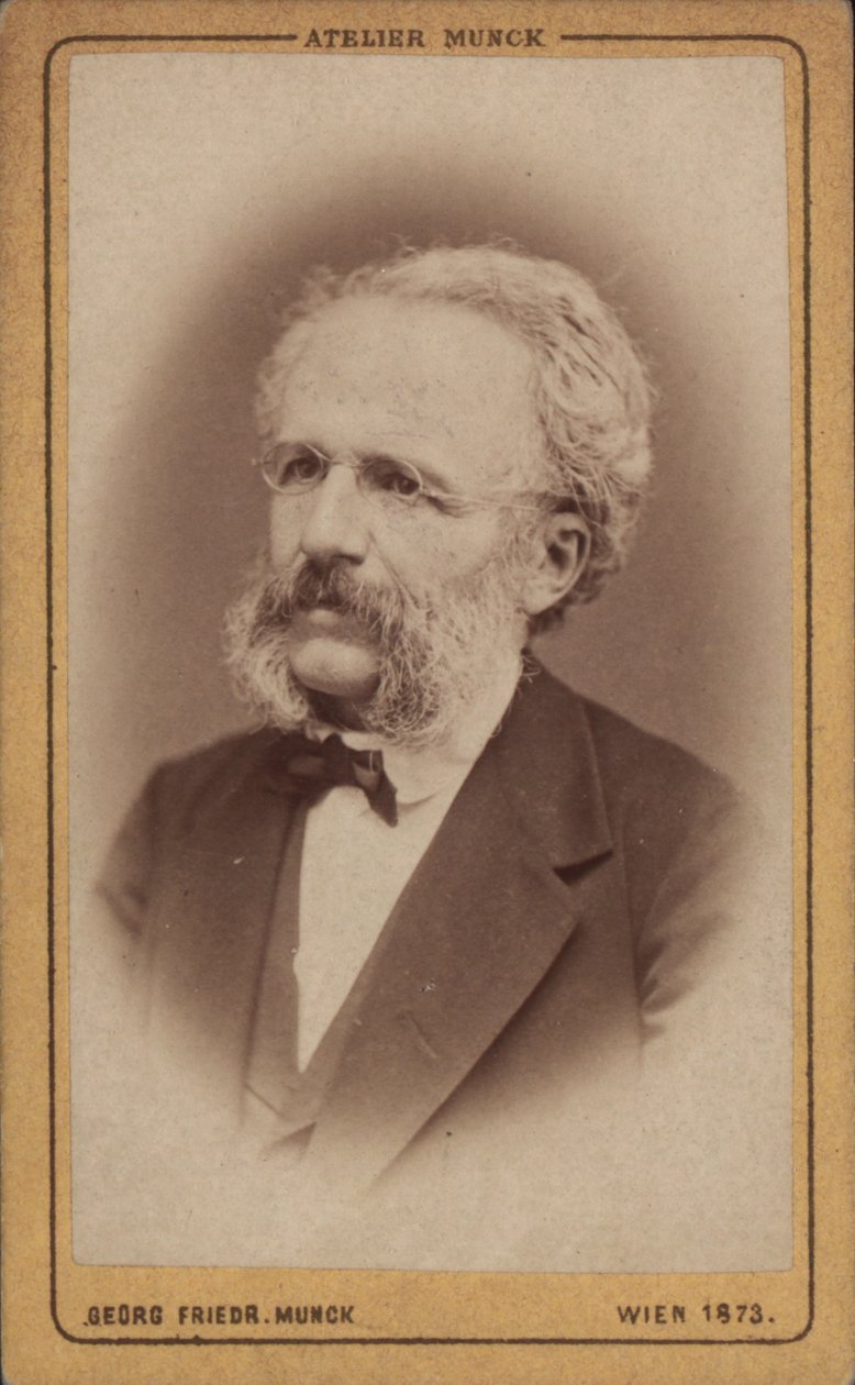 作曲家アウグスト・ヴィルヘルム・アンブロスの肖像 1816-1876, 1773. 作： ウィーン。写真スタジオGeorgFriedrich Munck