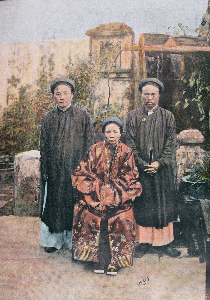 ファイフォの著名な市民の家族、19世紀末 作： ベトナム語学校