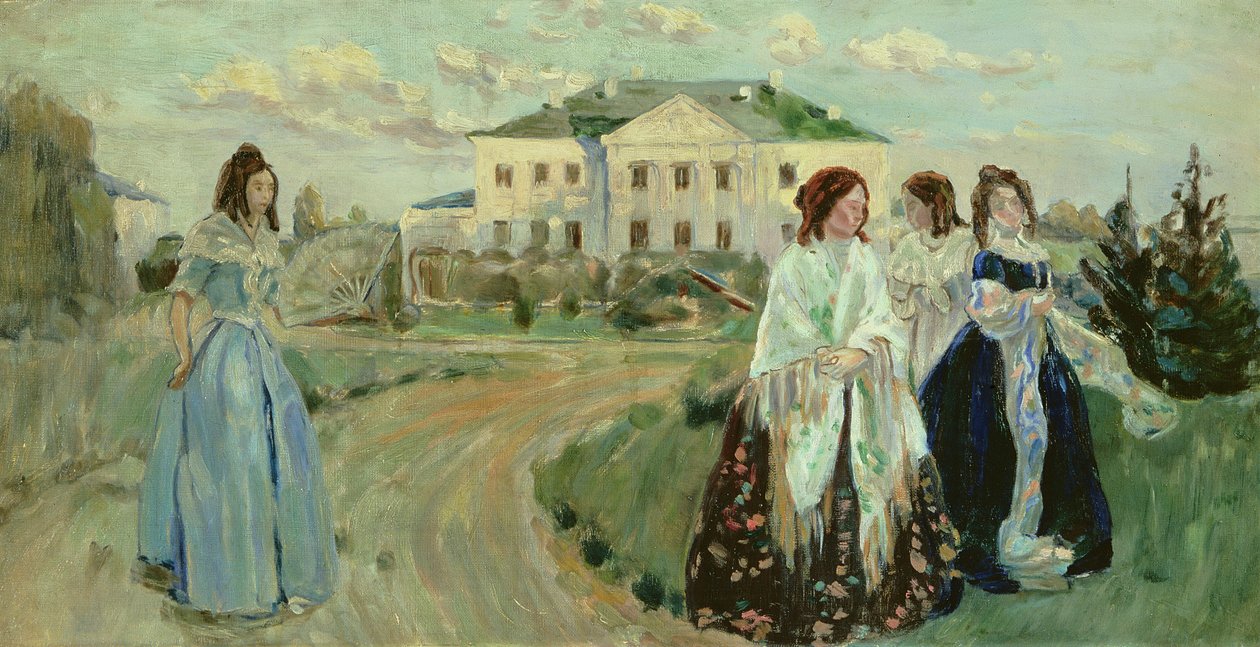 日没の散歩、1903 作： ヴィクトル・エルピディフォロヴィチ・ボリソフ・ムサトフ