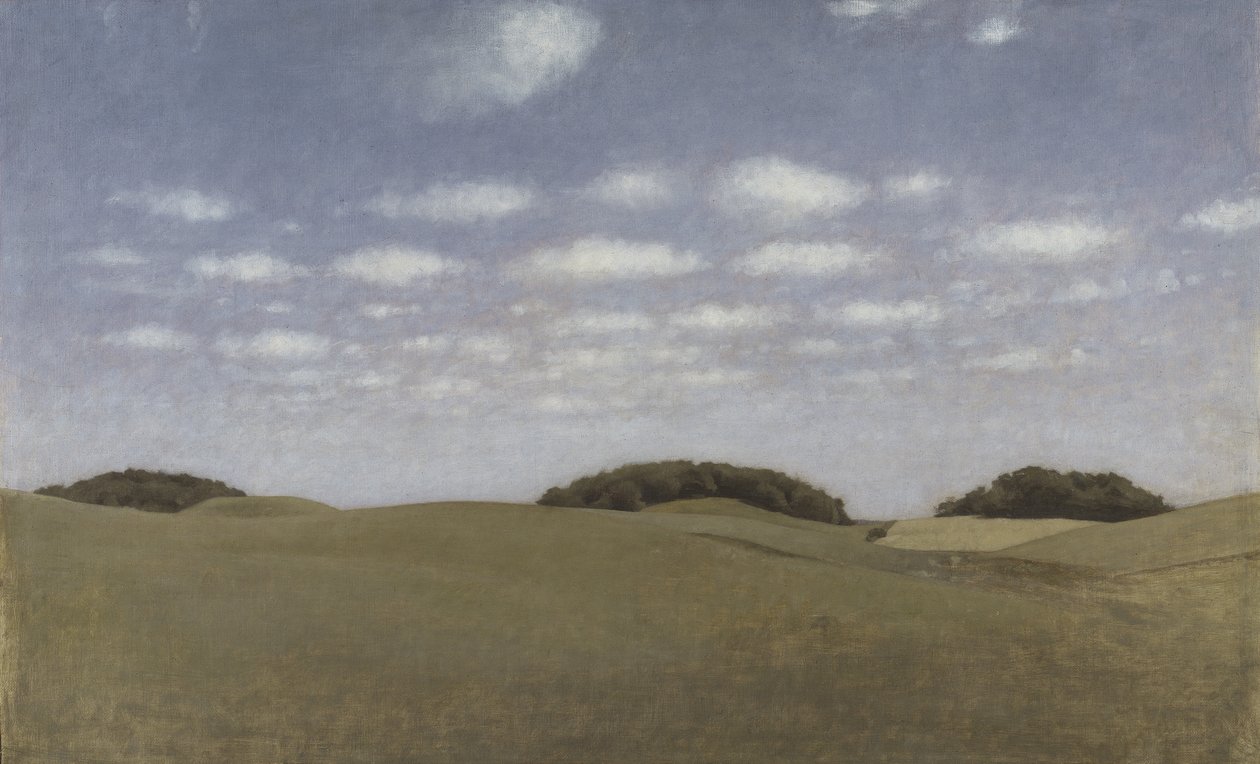 レイレの風景、1905年 作： ヴィルヘルム・ハンマースホイ