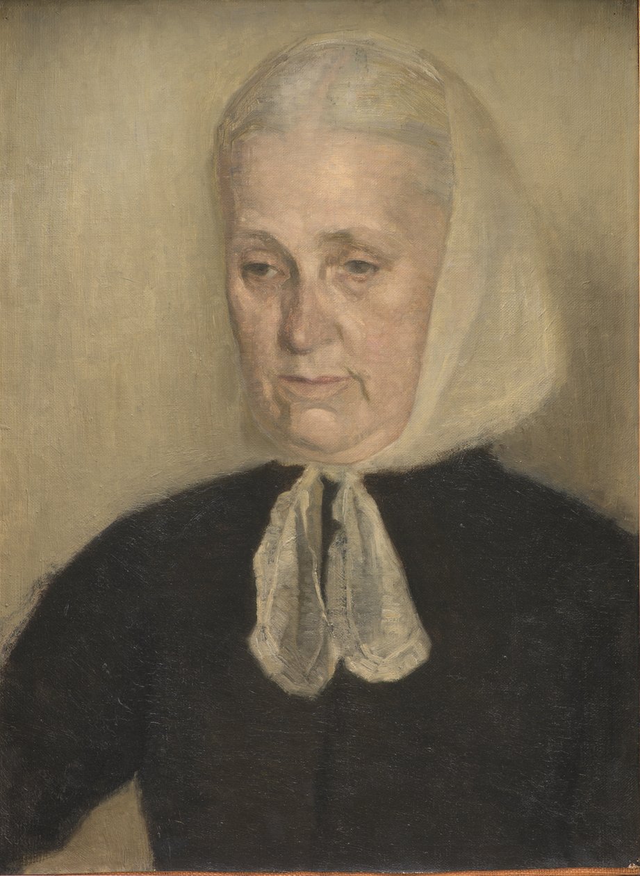 Frederikke Amalie Hammershoi、旧姓 Rentzmann、アーティストの母親 作： ヴィルヘルムハンマースホイ