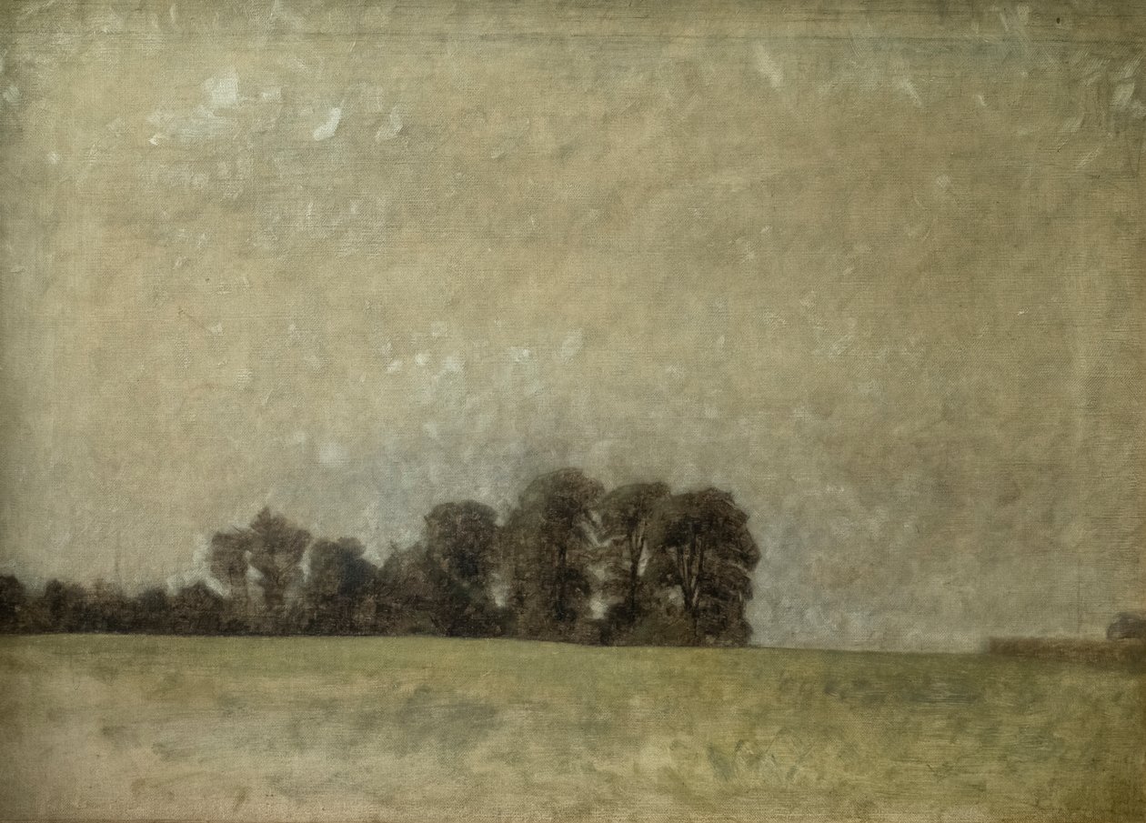 風景、1909年 作： ヴィルヘルム・ハンマースホイ