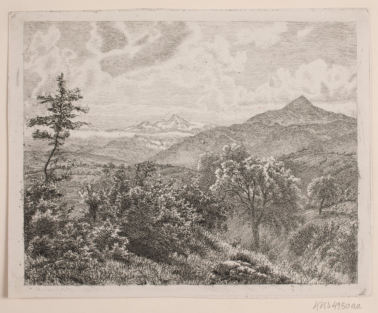 高山の風景 作： ヴィルヘルム・キン