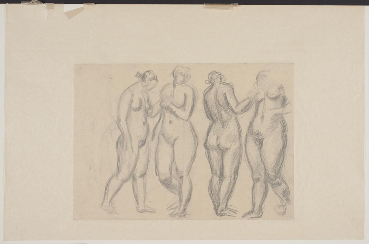 4 人の立っている女性モデル 作： Wilhelm Lundstrom