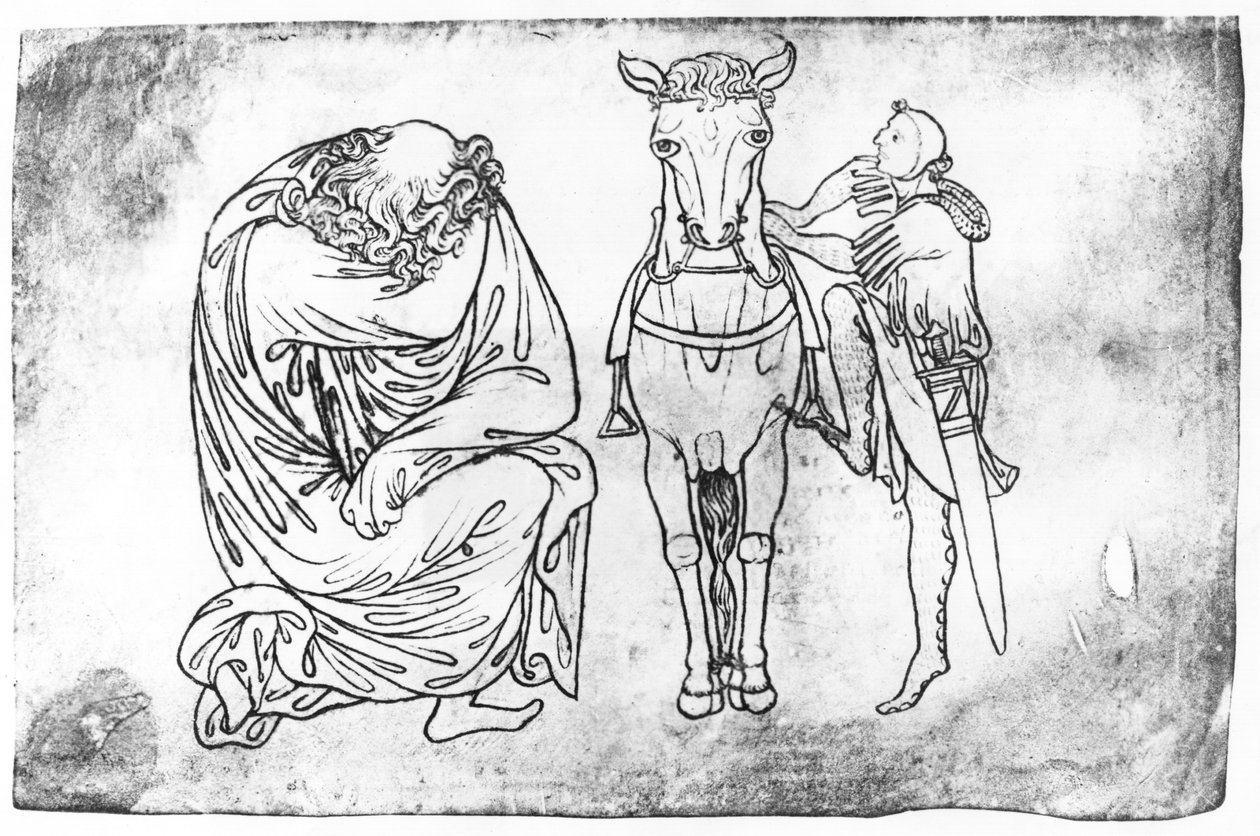 Ms Fr 19093 fol.23vのファクシミリのコピー 作： ヴィラールドオンヌクール